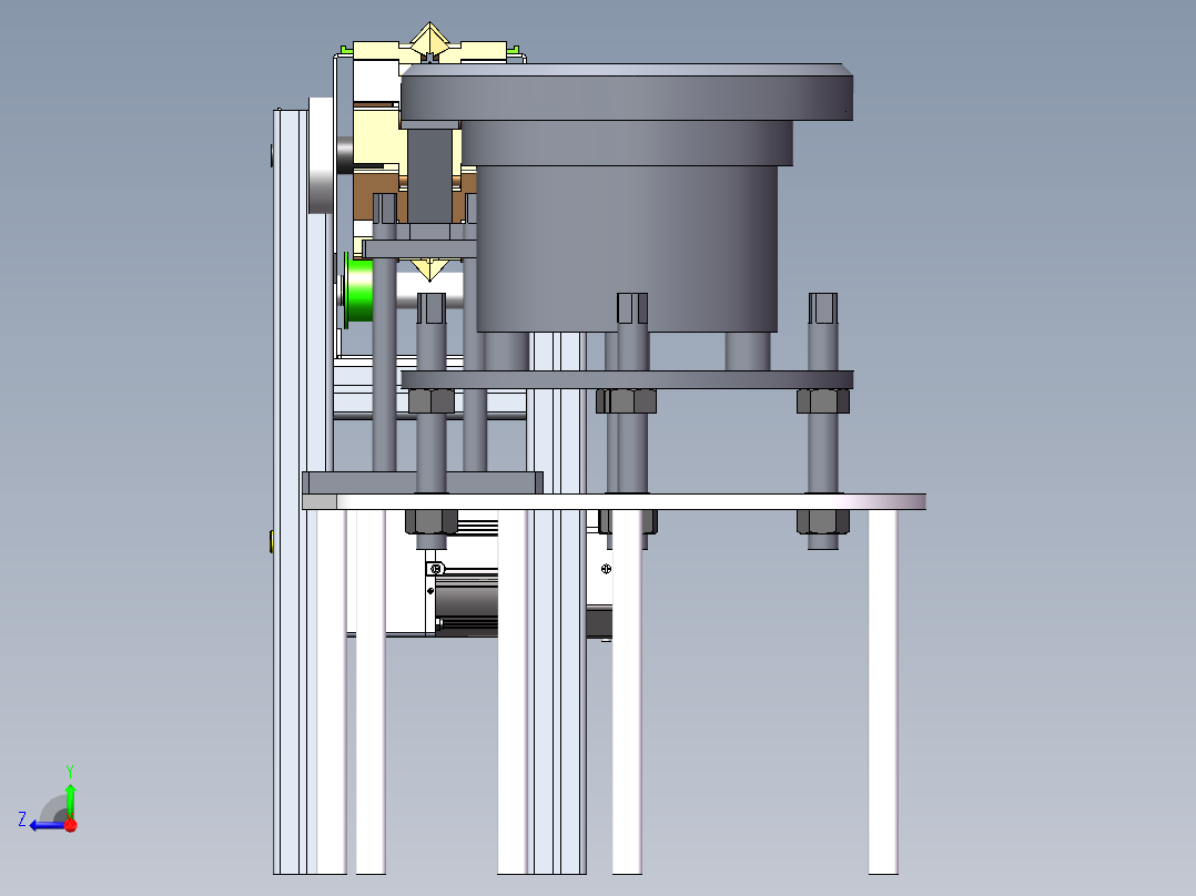 蚕茧定向排序装置sw2022右视图