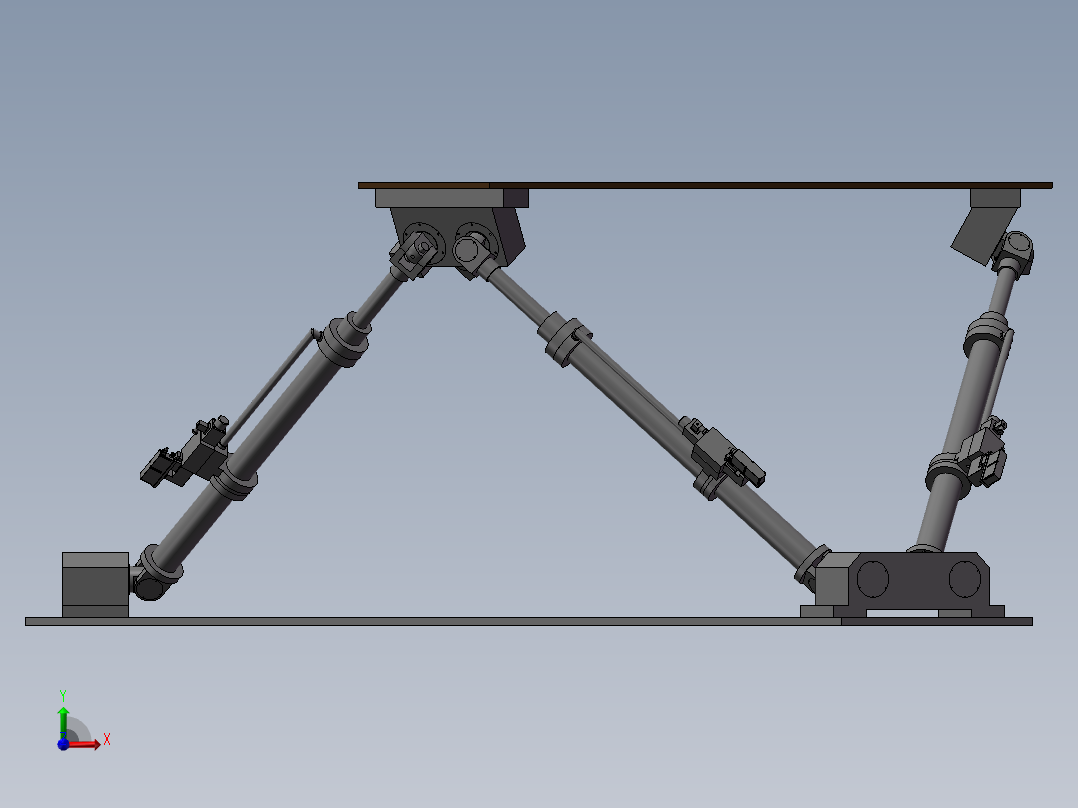 可升降平台前视图