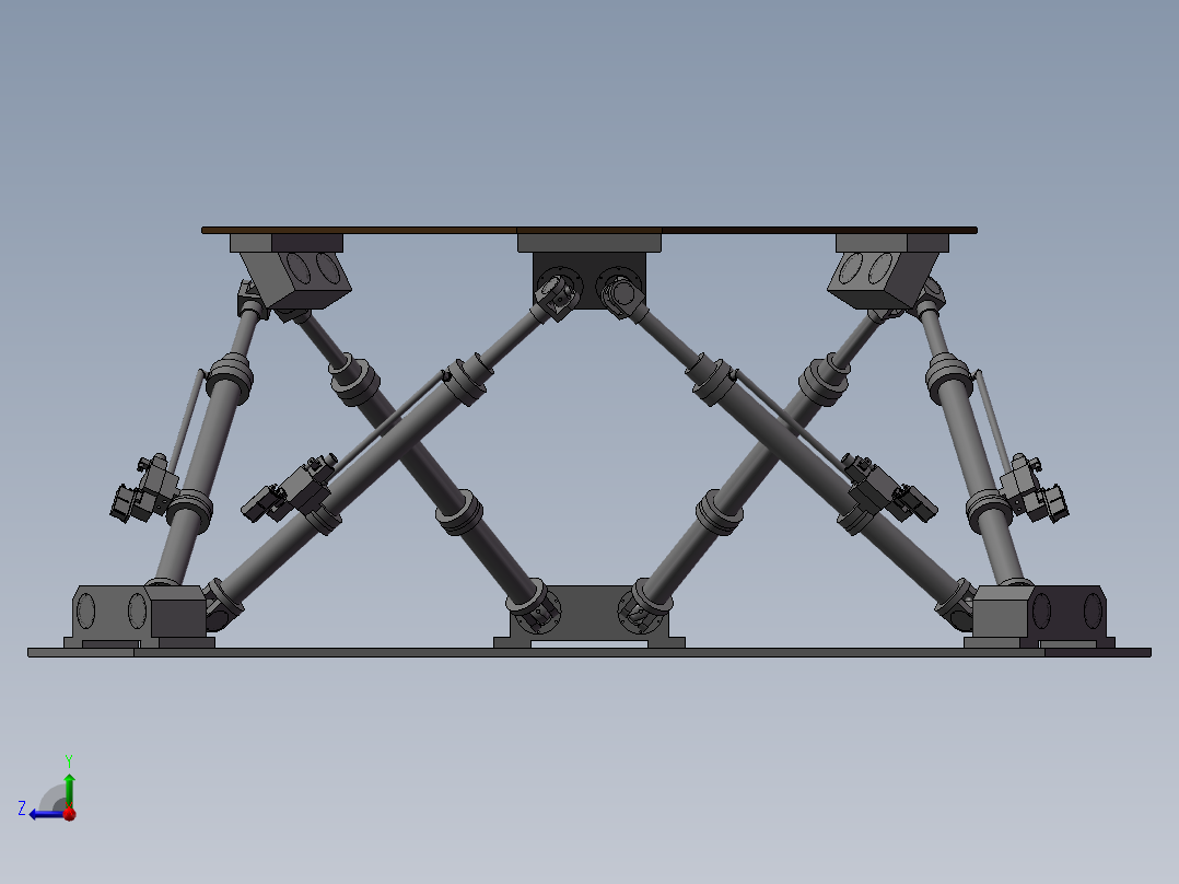 可升降平台右视图