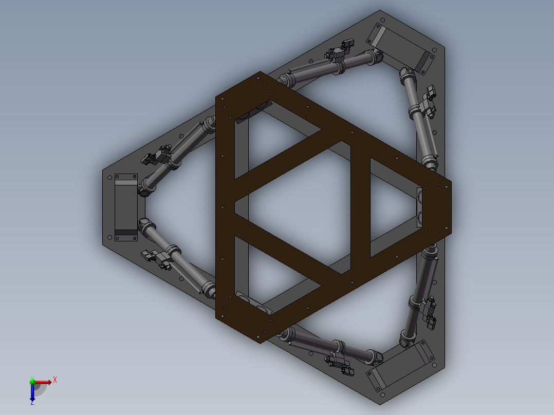 可升降平台俯视图