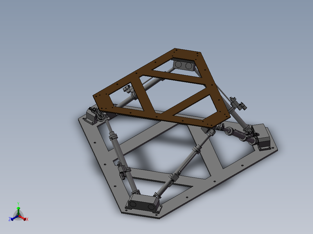 可升降平台正等轴测图