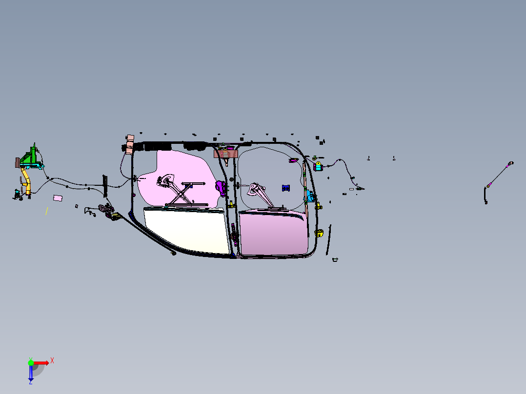 丰田 Hilux - 底盘俯视图
