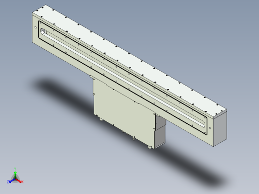 真空插板阀三维模型