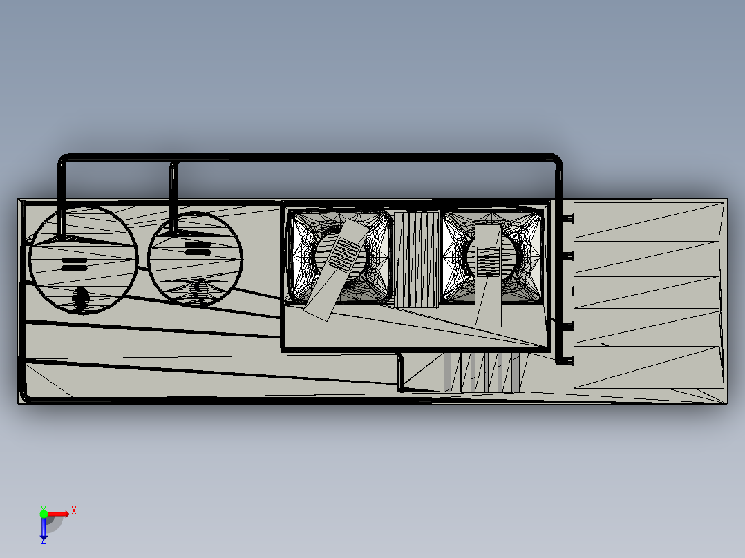 B2003924-水冷却器装置俯视图