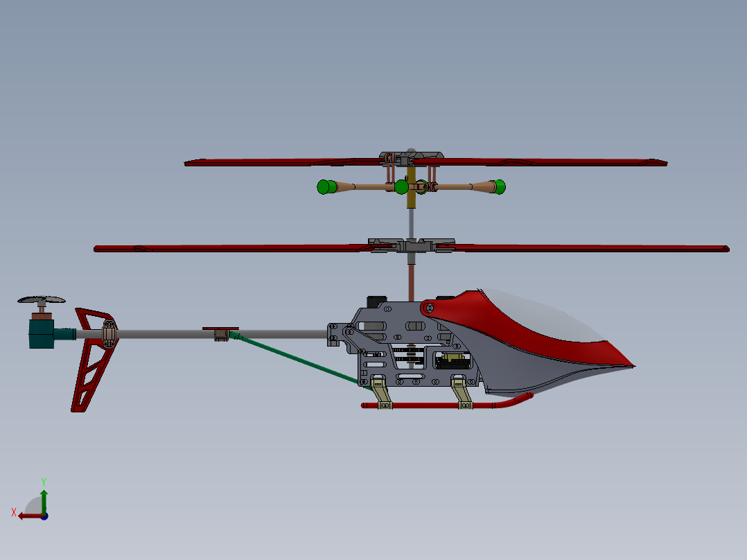 直升机(14)后视图