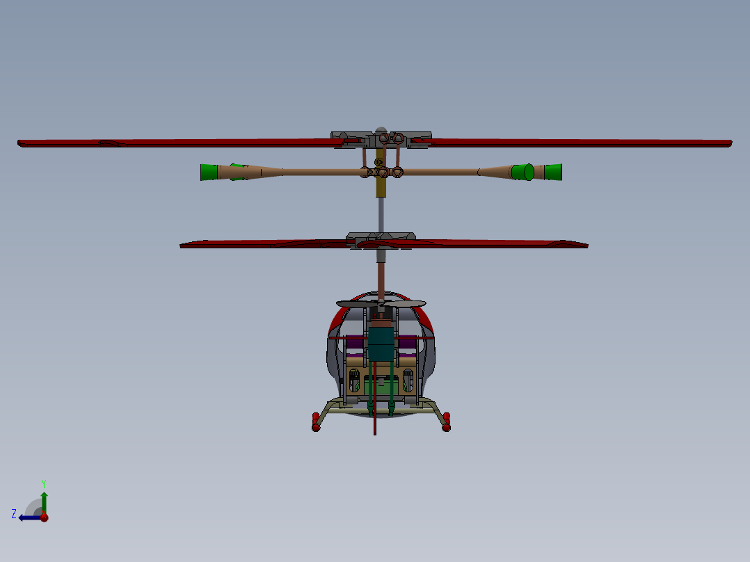 直升机(14)右视图