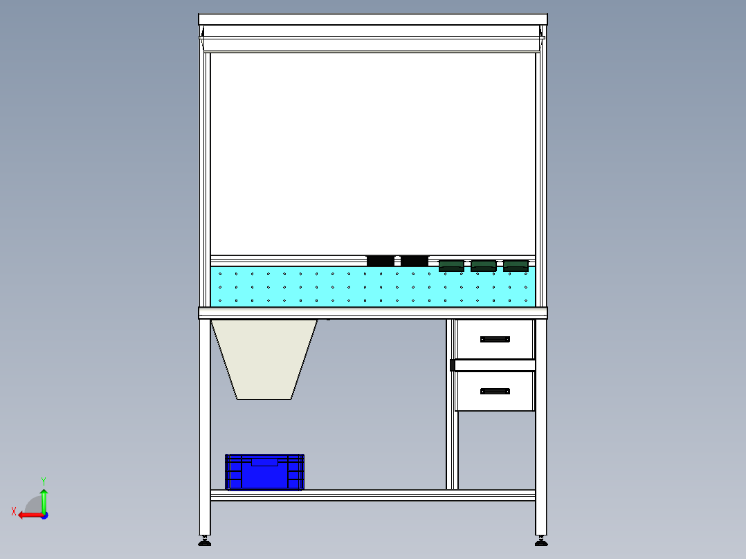 B2004645-过程X的工作站后视图