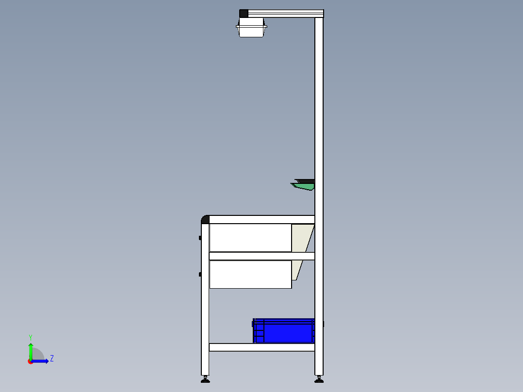 B2004645-过程X的工作站左视图