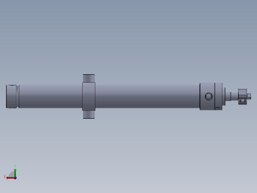 焊接式液压缸80x40x756 mm后视缩略图