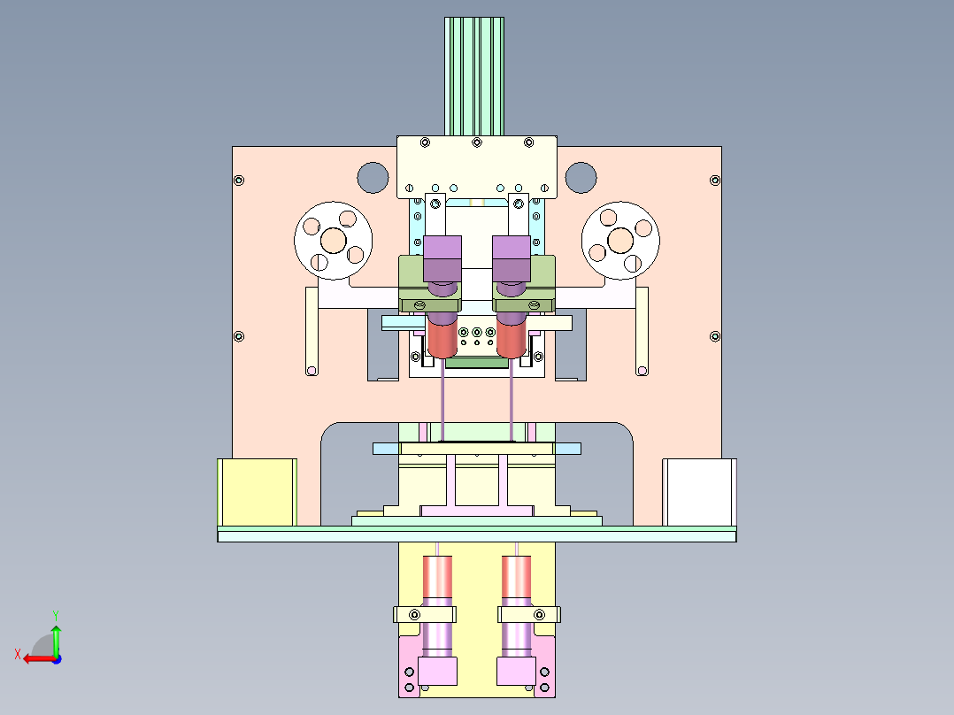 RJ-5160 锂电极耳自动焊接机后视图