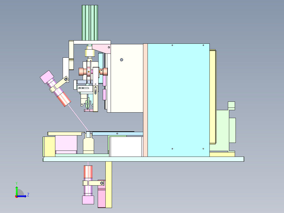 RJ-5160 锂电极耳自动焊接机左视图
