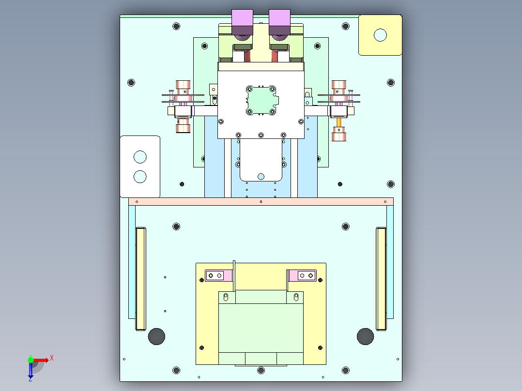 RJ-5160 锂电极耳自动焊接机俯视图