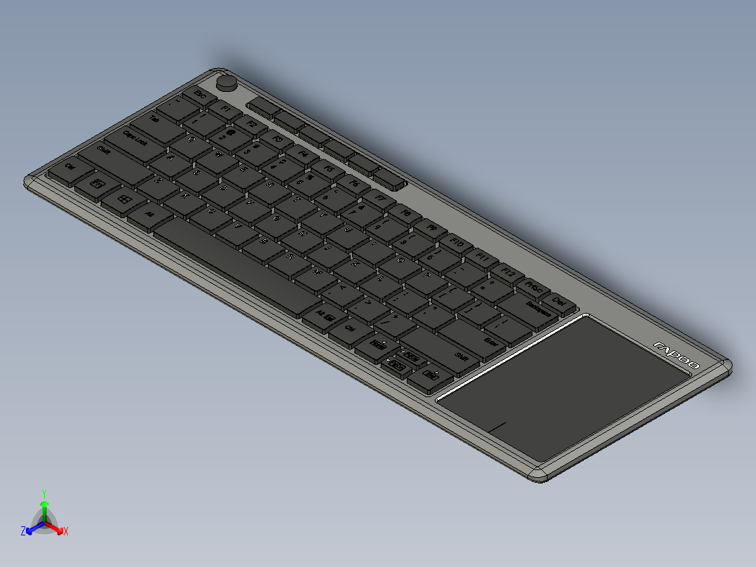 键盘(24)正等轴测图