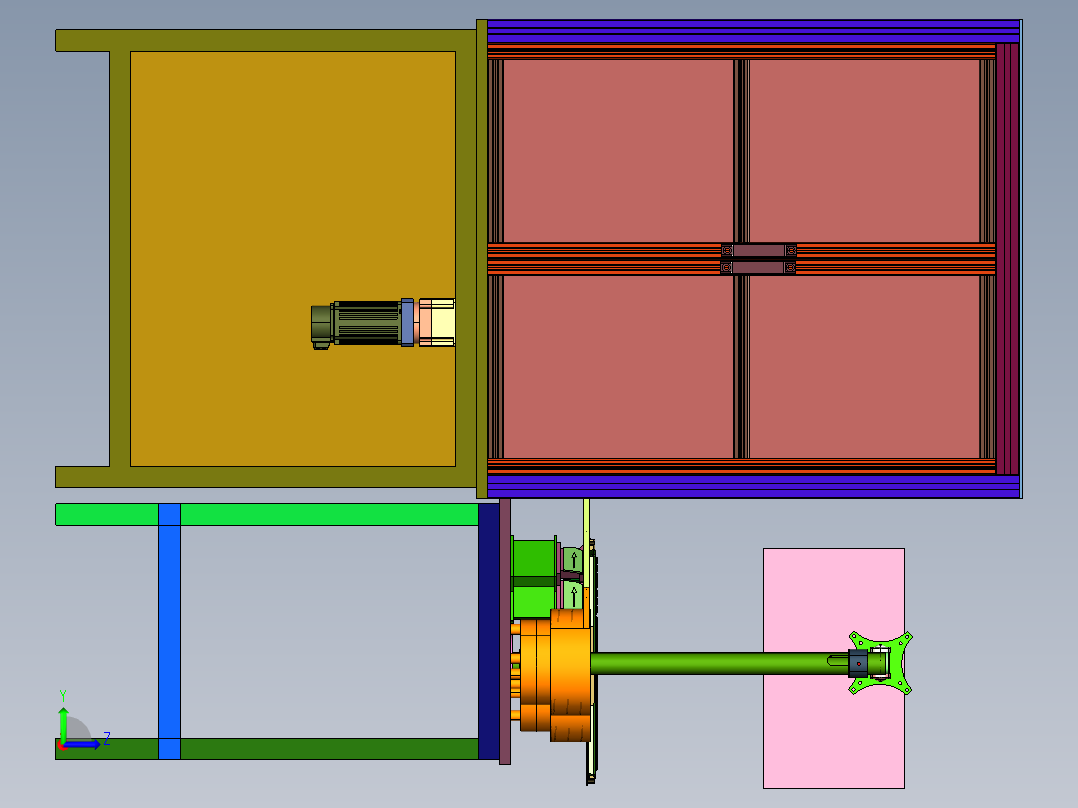 电池电极测量设备左视图