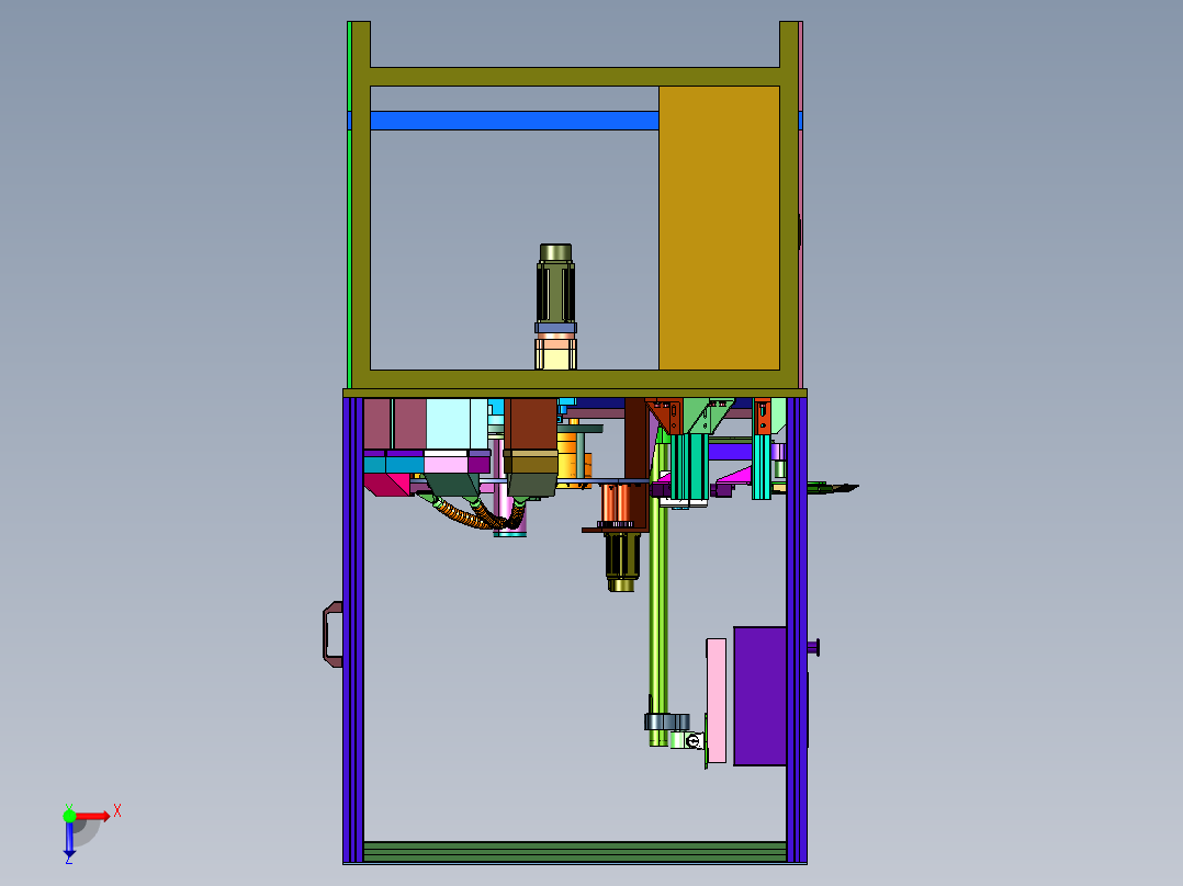 电池电极测量设备俯视图