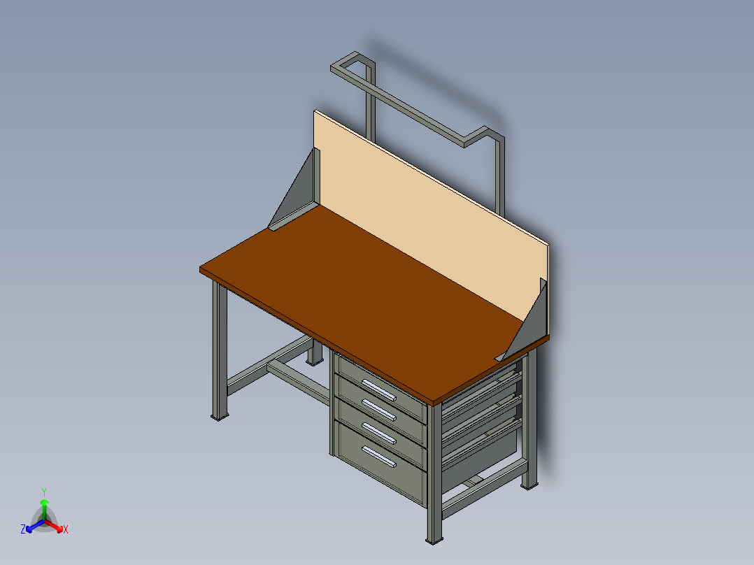 工作台workbench-14.snapshot.1--igs正等轴测图