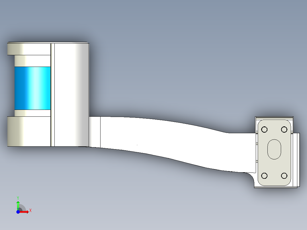 大客车激光雷达防护罩前视图