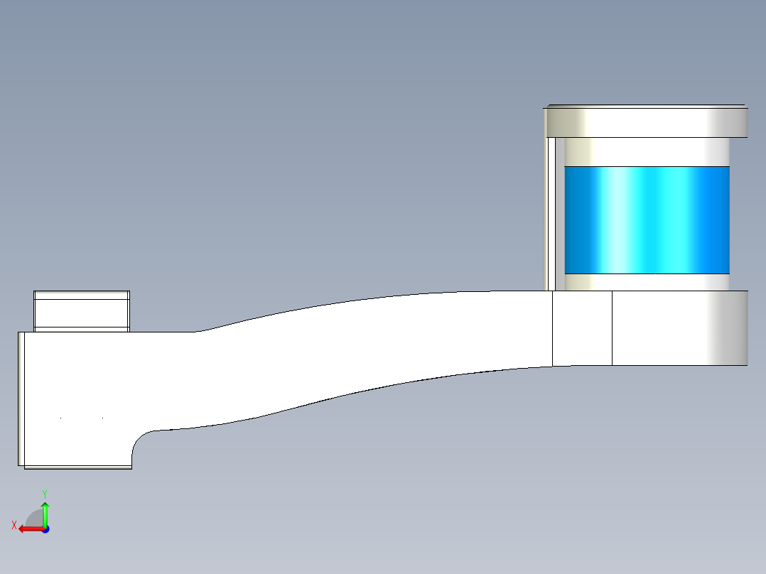大客车激光雷达防护罩后视图