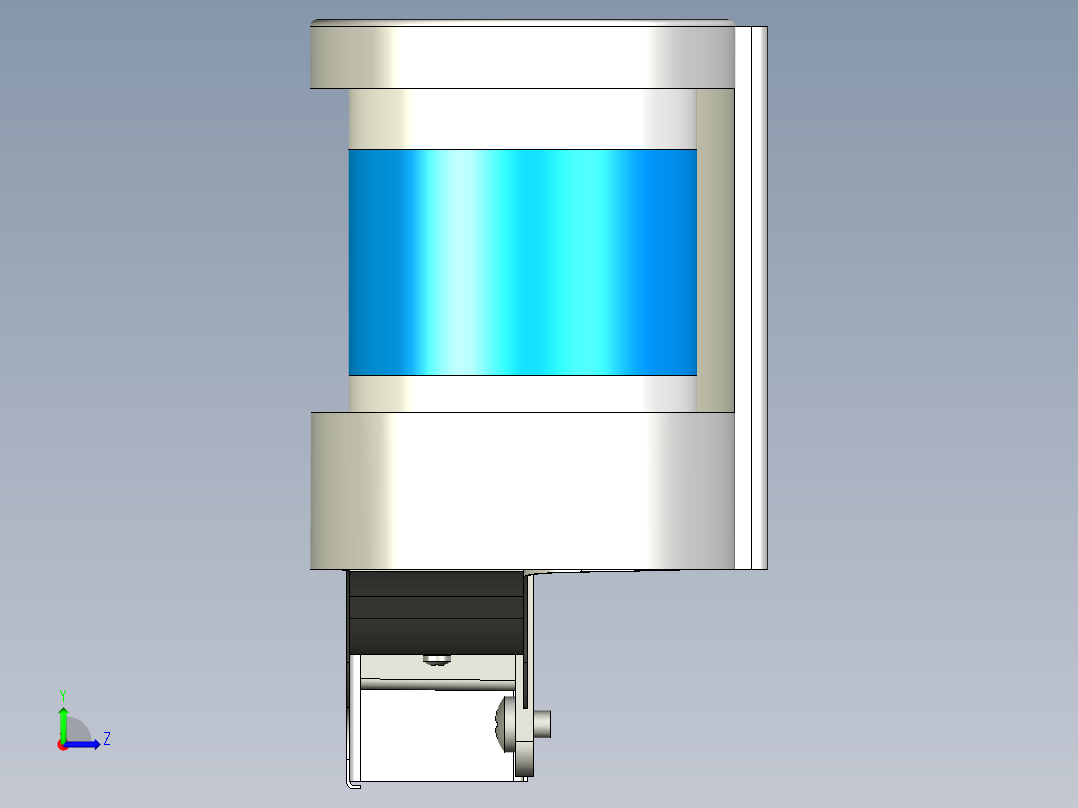大客车激光雷达防护罩左视图