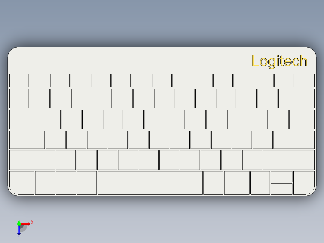 Logitech -MK240-Nano俯视图