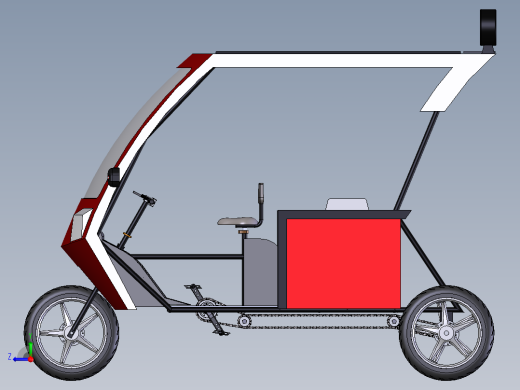 太阳能三轮车右视缩略图