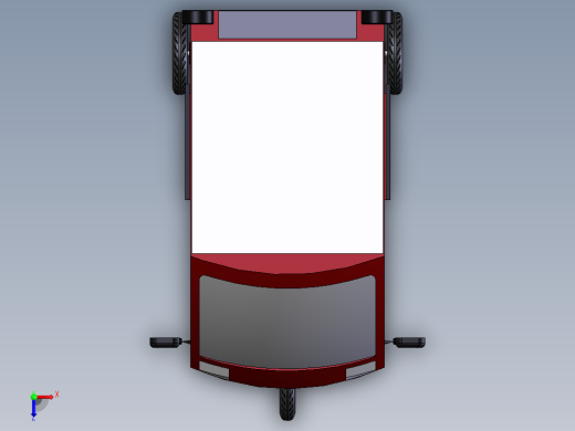 太阳能三轮车俯视缩略图