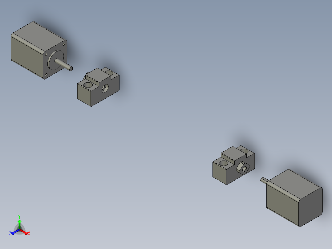 X轴双向滑台-LXYC-BOSS主视图