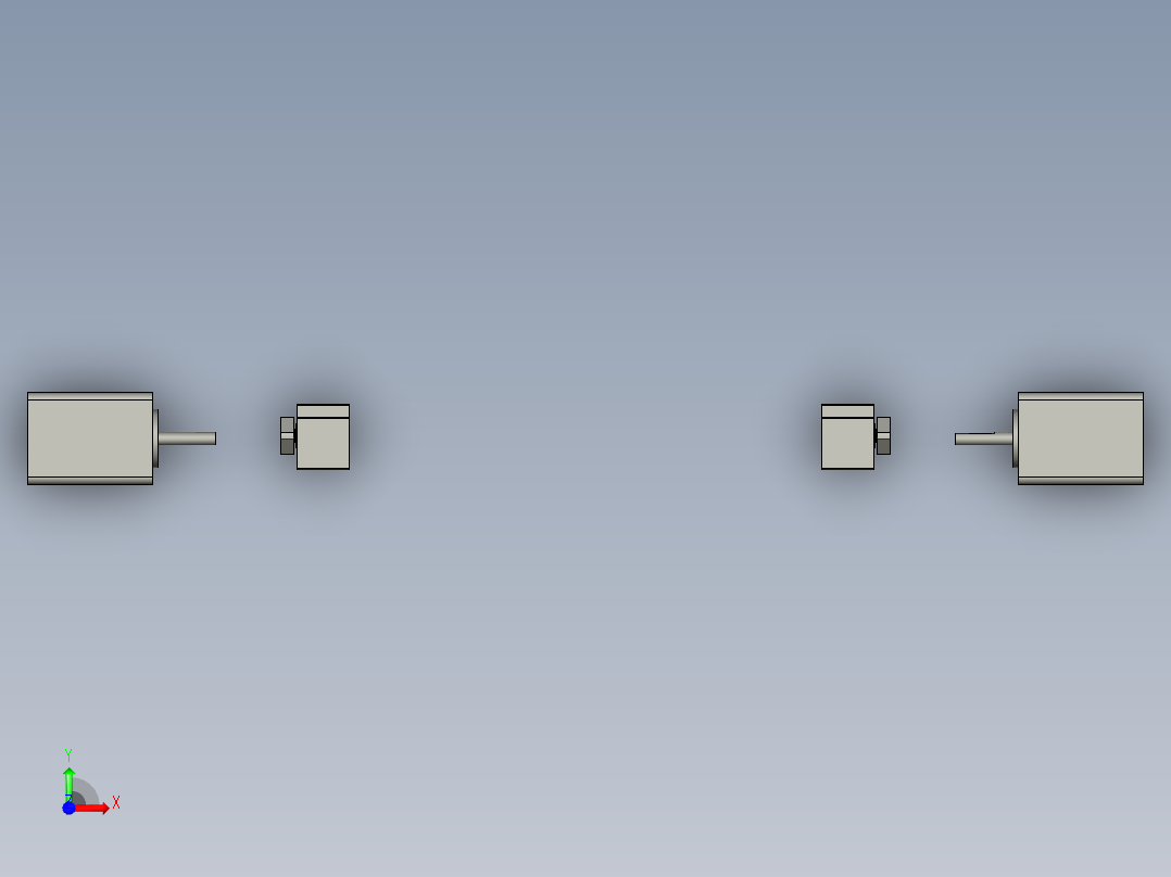 X轴双向滑台-LXYC-BOSS前视图