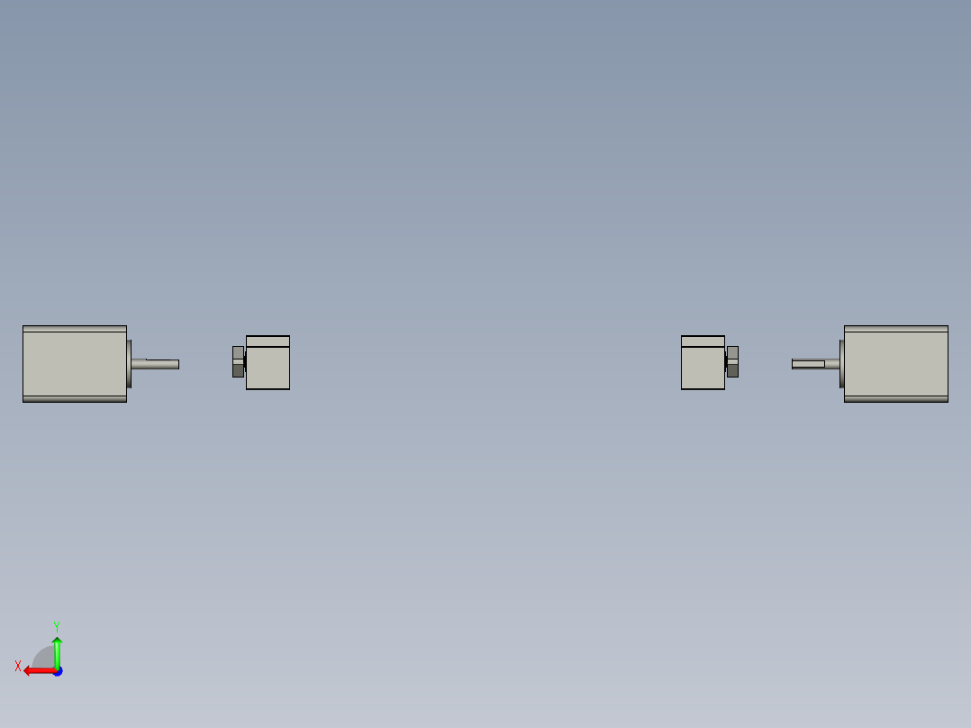 X轴双向滑台-LXYC-BOSS后视图