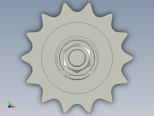 惰轮组件-油塞装配前视缩略图