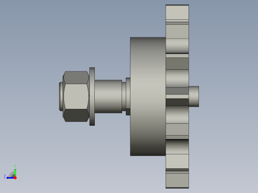 惰轮组件-油塞装配右视缩略图