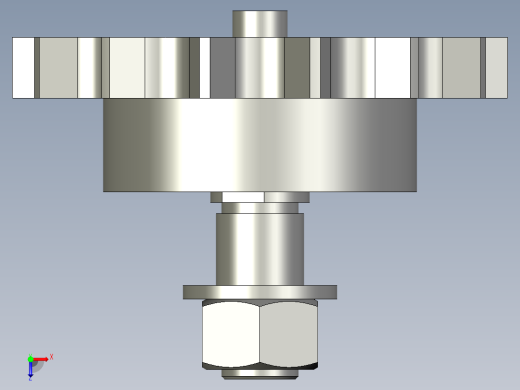 惰轮组件-油塞装配俯视缩略图