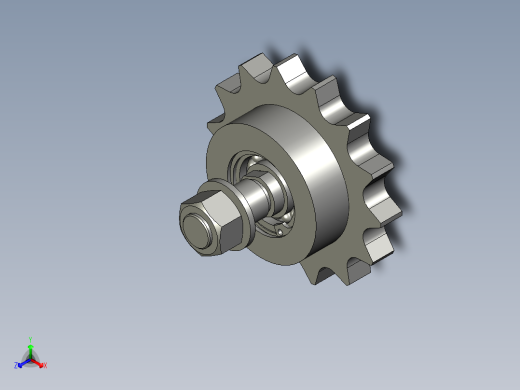惰轮组件-油塞装配正等轴测缩略图