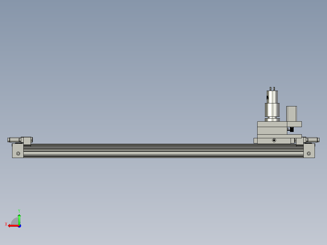 物料转移模组后视图