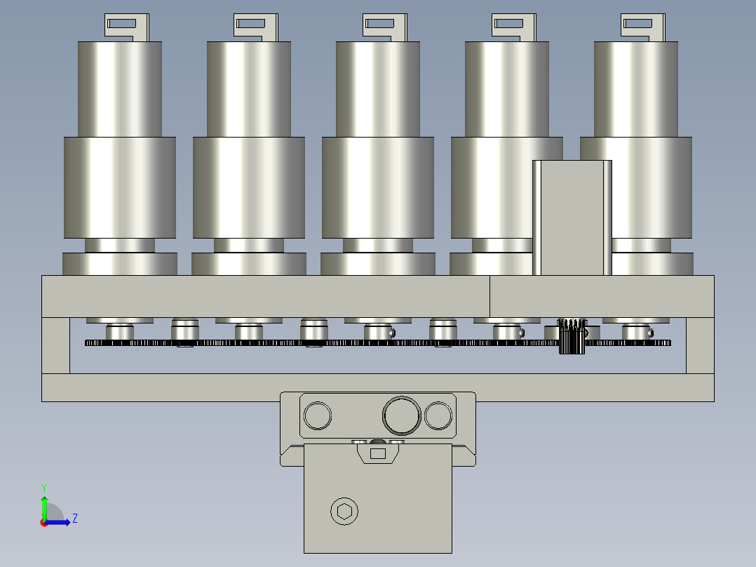 物料转移模组左视图