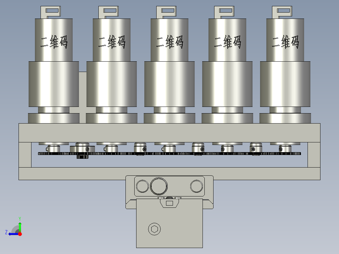 物料转移模组右视图