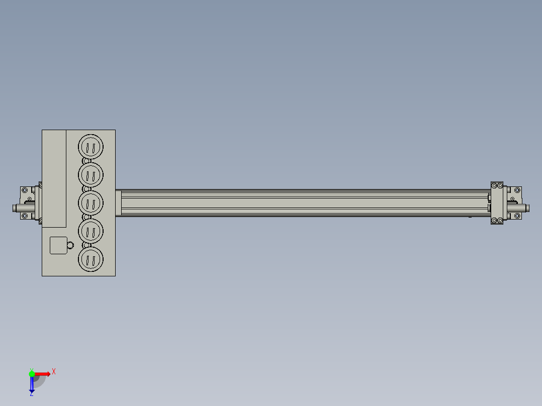 物料转移模组俯视图