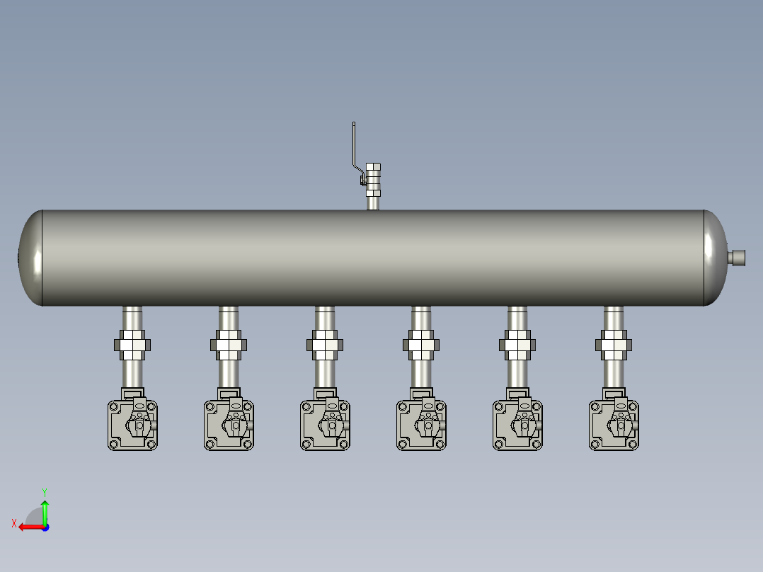 脉冲气包组件后视图