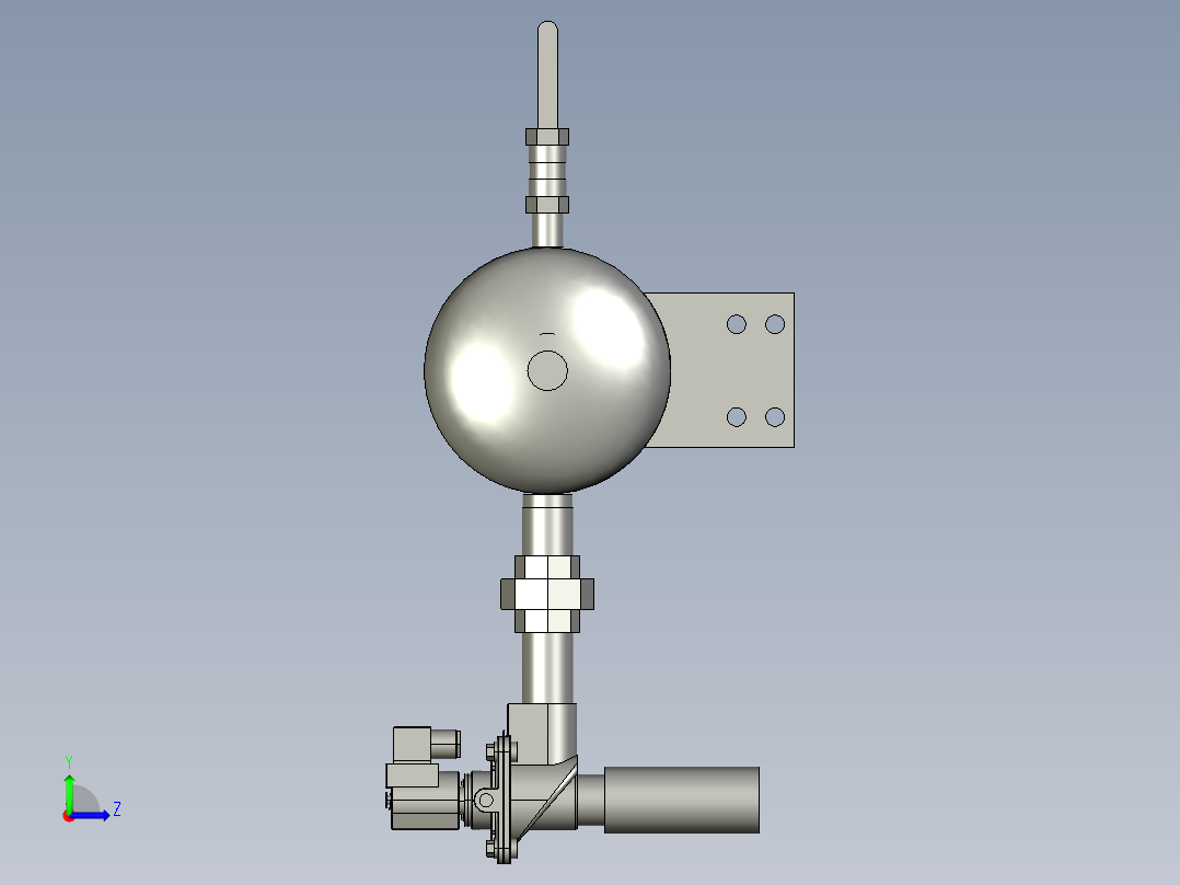 脉冲气包组件左视图