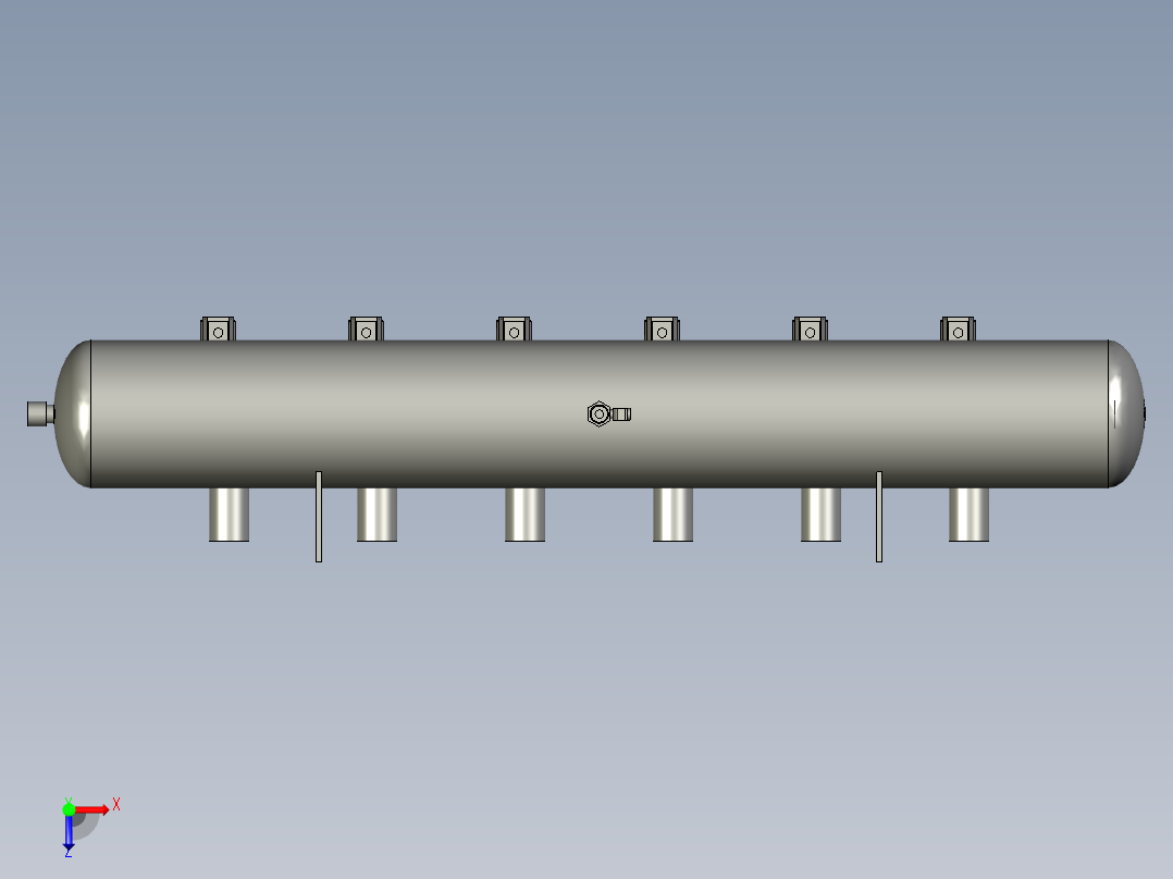 脉冲气包组件俯视图