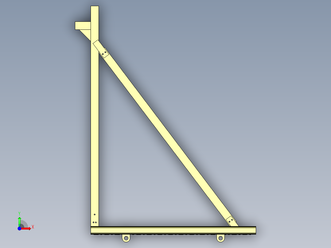 电梯井操作平台前视图