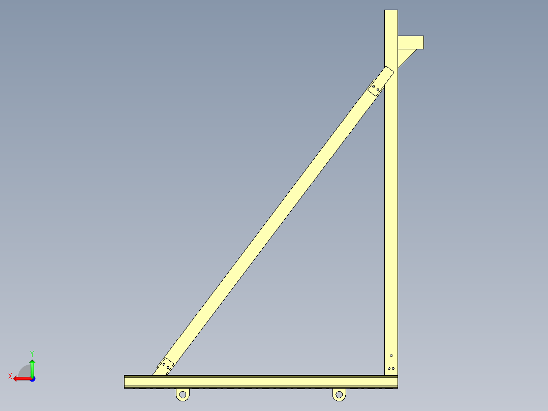 电梯井操作平台后视图