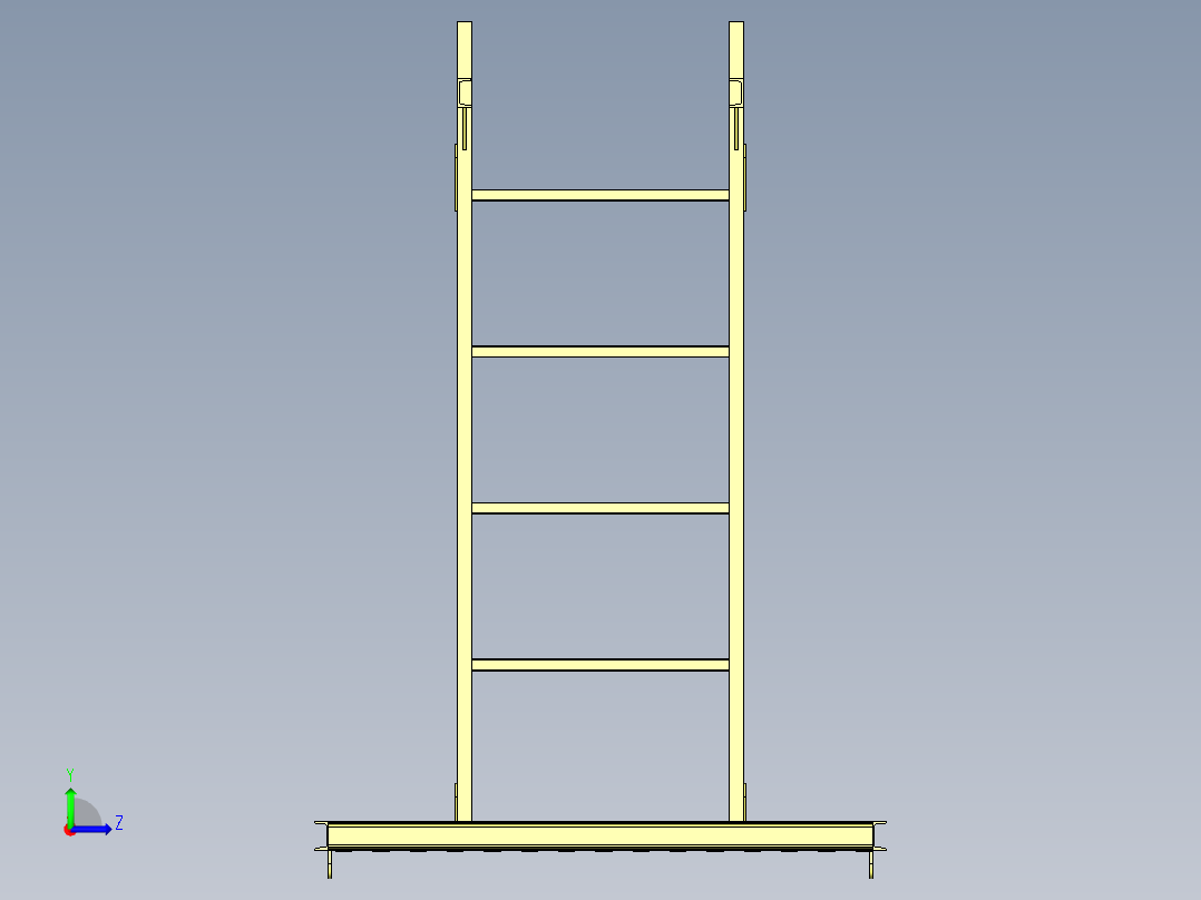 电梯井操作平台左视图