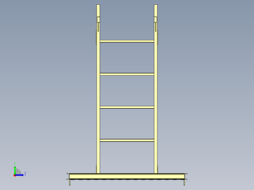 电梯井操作平台左视缩略图