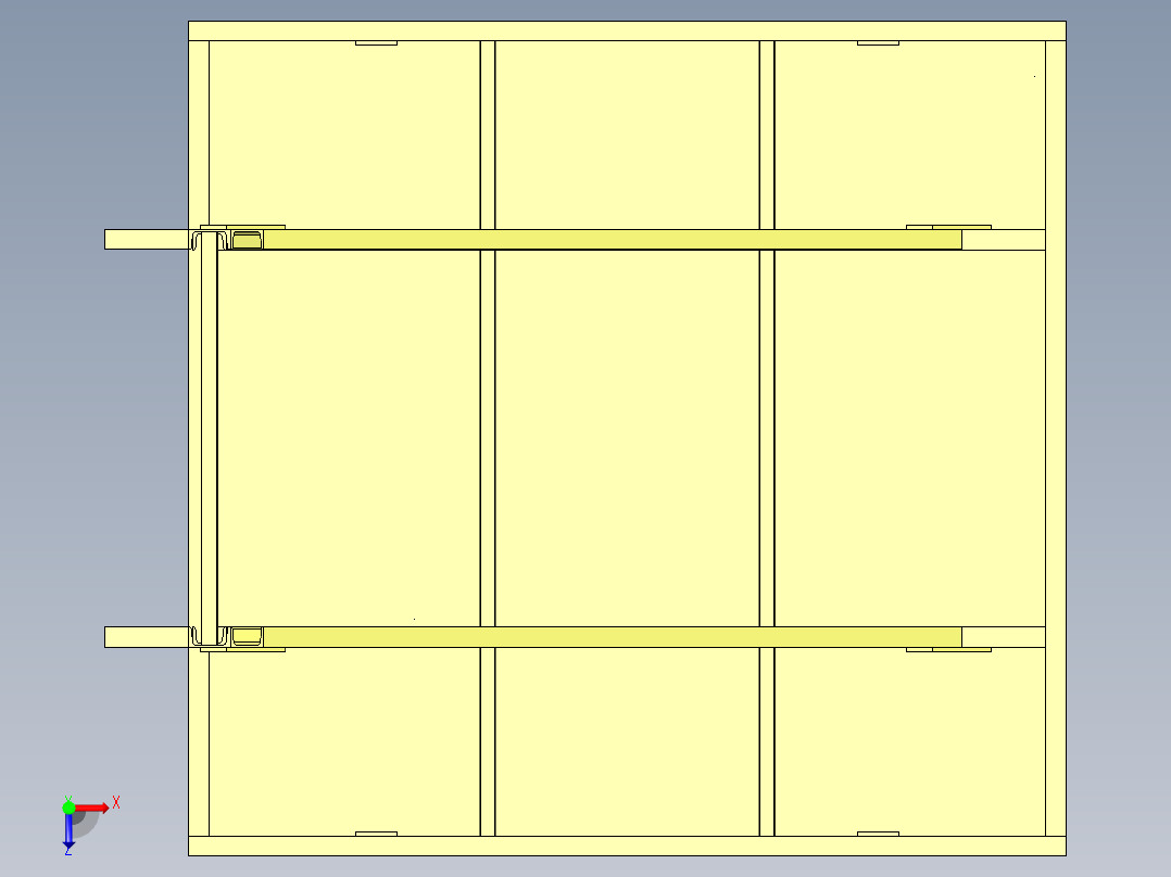 电梯井操作平台俯视图