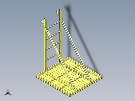 电梯井操作平台正等轴测缩略图