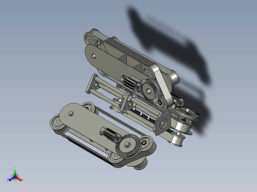 天然气管道检验车主视图