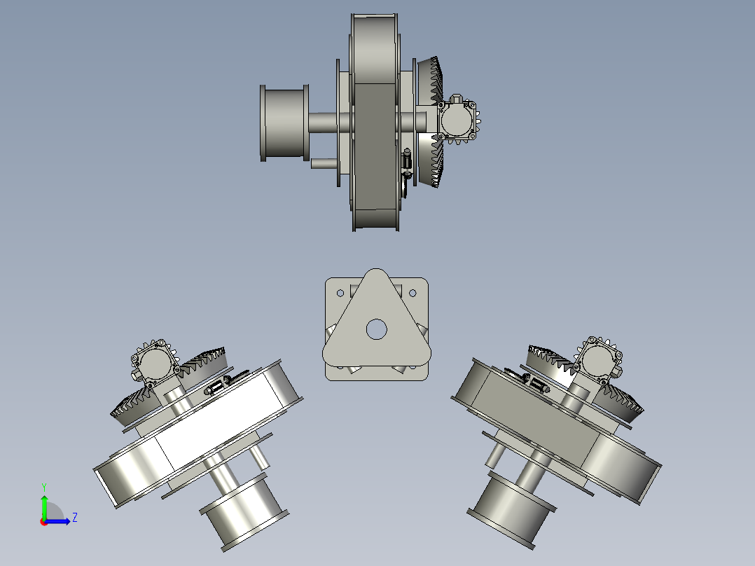 天然气管道检验车左视图