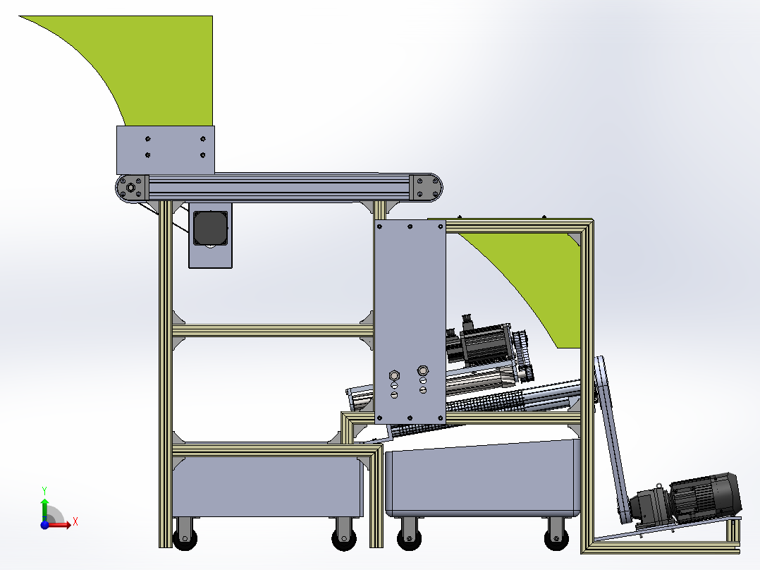竹笋剥皮机前视图
