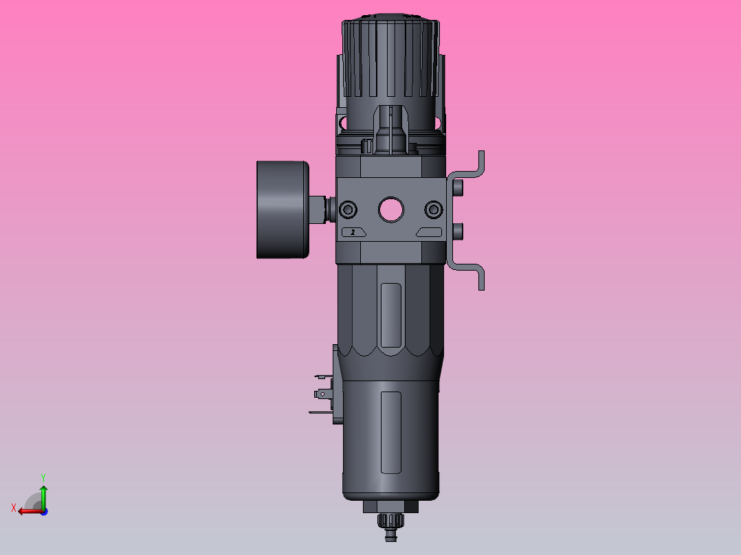 FESTO费斯托气源处理器185819 FRC-1_4-D-MIDI-KC-1后视图